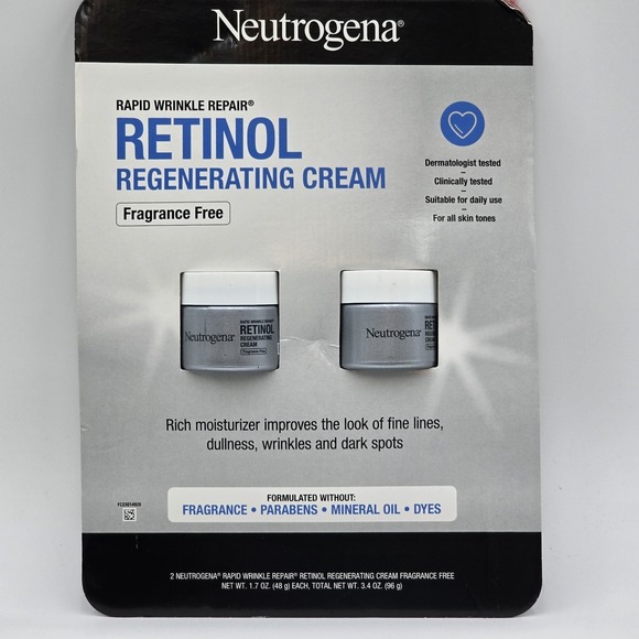 Neutrogena Other - Neutrogena Rapid‎ Wrinkle Repair Retinol Regenerating Cream 1.7 fl oz, 2-pack
